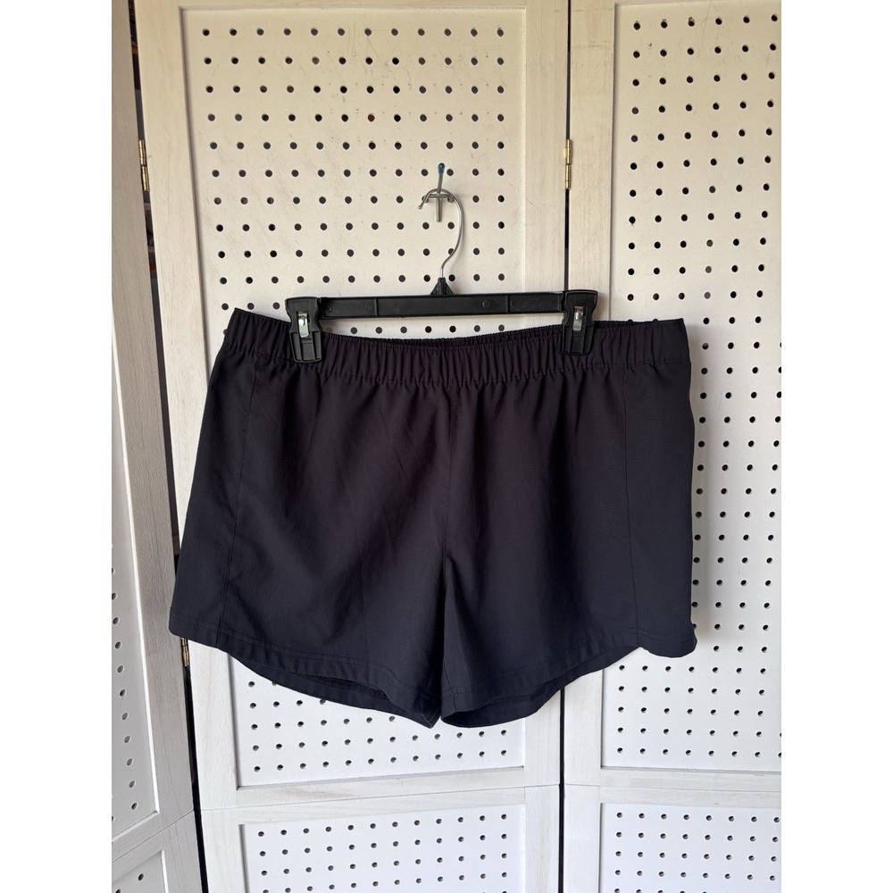 Columbia PFG Women's Lg 4" Shorts Black Pull‎ On Fishing Hiking Outdoor Gorpcore